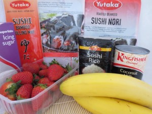 Sushi owocowe składniki