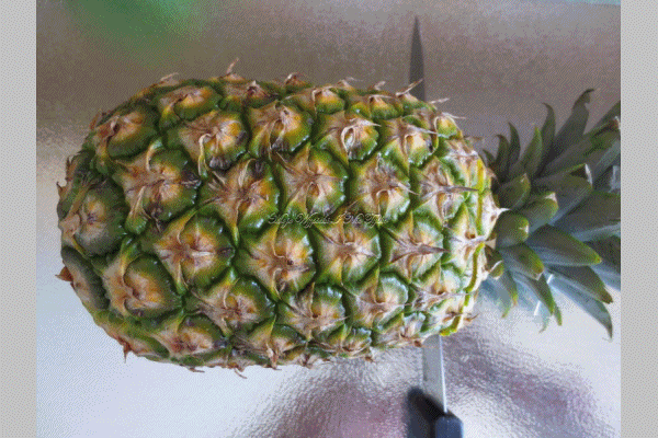 Carpaccio z ananasa z sola waniliowa