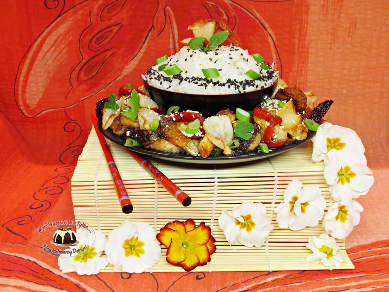 Chińszczyzna z ryżem basmati